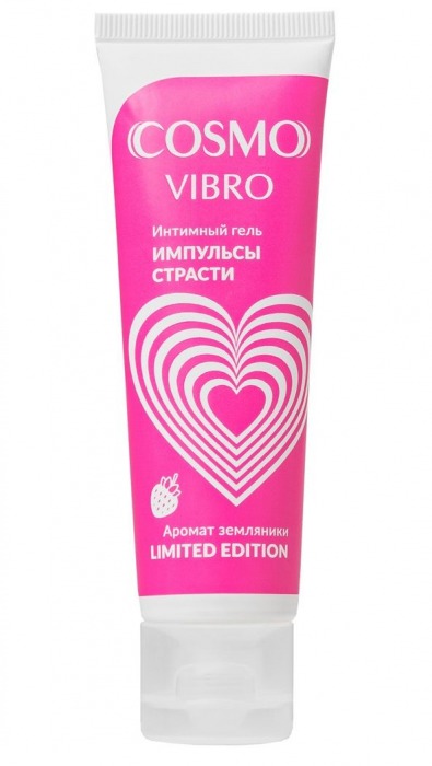 Возбуждающий гель на водно-силиконовой основе Cosmo Vibro с ароматом земляники - 50 гр. - Биоритм - купить с доставкой в Кисловодске
