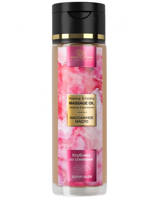 Массажное масло «Клубника со сливками» - 250 мл. - БиоМед - купить с доставкой в Кисловодске