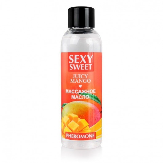 Массажное масло Sexy Sweet Juicy Mango с феромонами и ароматом манго - 75 мл. - Биоритм - купить с доставкой в Кисловодске