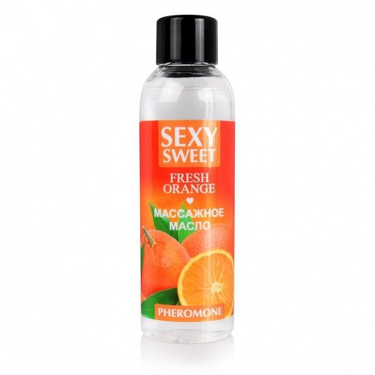 Массажное масло Sexy Sweet Fresh Orange с ароматом апельсина и феромонами - 75 мл. - Биоритм - купить с доставкой в Кисловодске