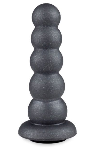 Серая насадка-ёлочка PLATINUM 4,5’’ - 12,5 см. - LOVETOY (А-Полимер) - купить с доставкой в Кисловодске