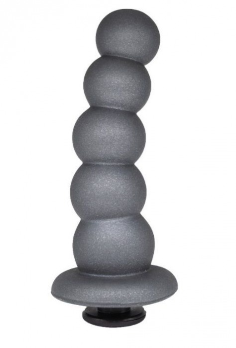 Серая насадка-ёлочка PLATINUM 5,5’’ - 15,5 см. - LOVETOY (А-Полимер) - купить с доставкой в Кисловодске