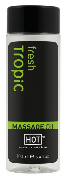 Массажное масло для тела Tropic Fresh - 100 мл. - HOT - купить с доставкой в Кисловодске