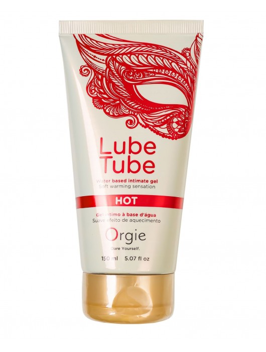 Интимный гель на водной основе Lube Tube Hot с разогревающим эффектом - 150 мл. - ORGIE - купить с доставкой в Кисловодске