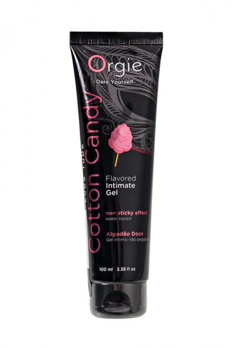 Интимный гель на водной осное Lube Tube Cotton Candy со вкусом сахарной ваты - 100 мл. - ORGIE - купить с доставкой в Кисловодске