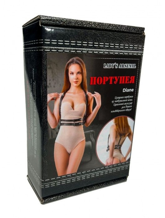 Изящная портупея из натуральной кожи Diane - БДСМ Арсенал - купить с доставкой в Кисловодске
