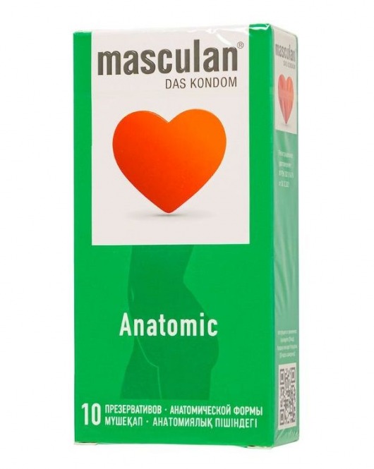 Презервативы анатомической формы Masculan Anatomic - 10 шт. - Masculan - купить с доставкой в Кисловодске