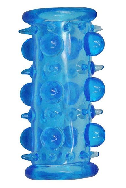 Голубая насадка с шипами и шишечками LUST CLUSTER - Dream Toys - в Кисловодске купить с доставкой
