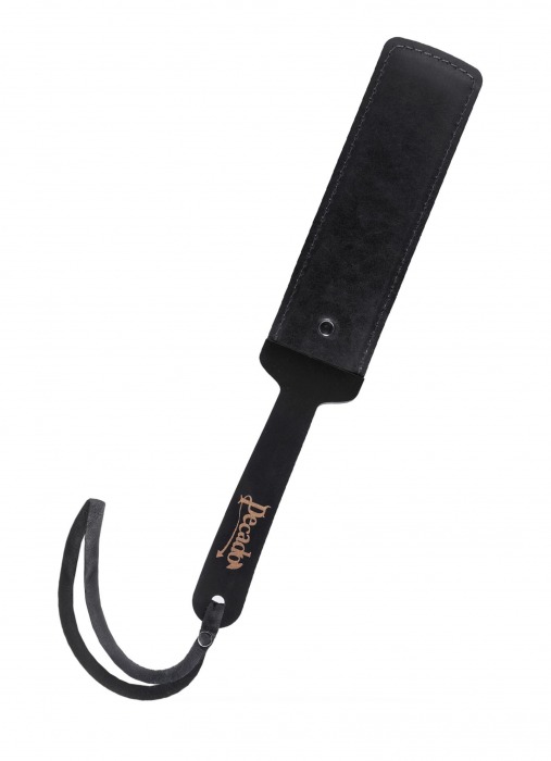 Черный кожаный пэддл - 37 см. - Pecado - купить с доставкой в Кисловодске