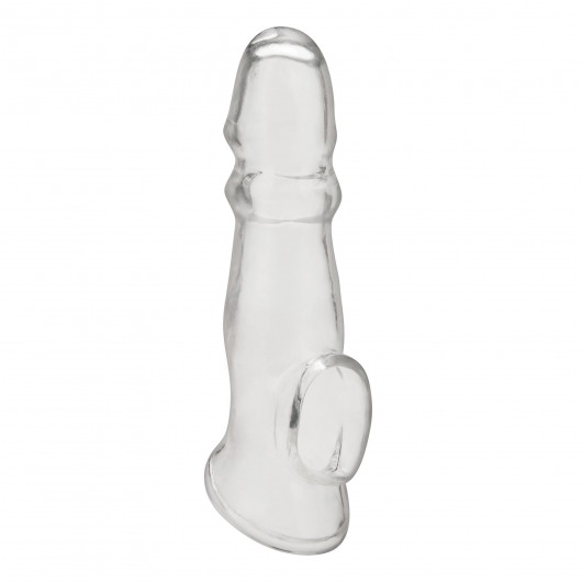 Прозрачная насадка для пениса Girthy Penis Enhancing Sleeve Extension - 17,1 см. - BlueLine - в Кисловодске купить с доставкой
