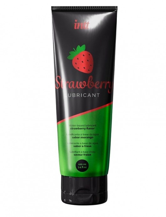 Смазка на водной основе с ароматом клубники Strawberry Lubricant - 100 мл. - INTT - купить с доставкой в Кисловодске