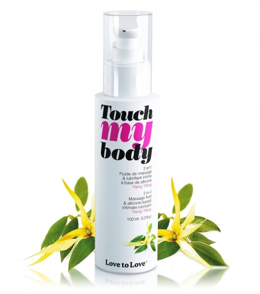 Силиконовый лубрикант 2-в-1 Touch My Body с ароматом иланг-иланга - 100 мл. - Love to Love - купить с доставкой в Кисловодске