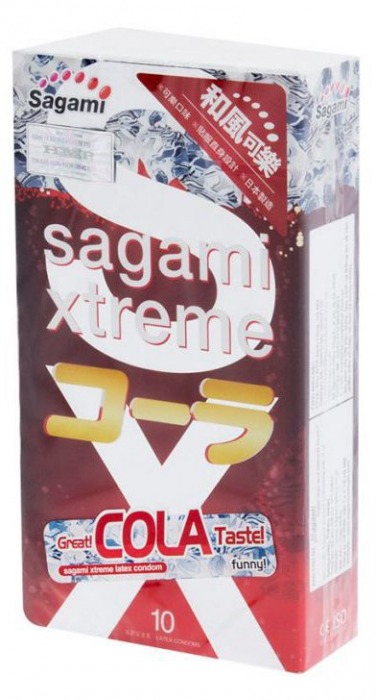 Ароматизированные презервативы Sagami Xtreme COLA - 10 шт. - Sagami - купить с доставкой в Кисловодске