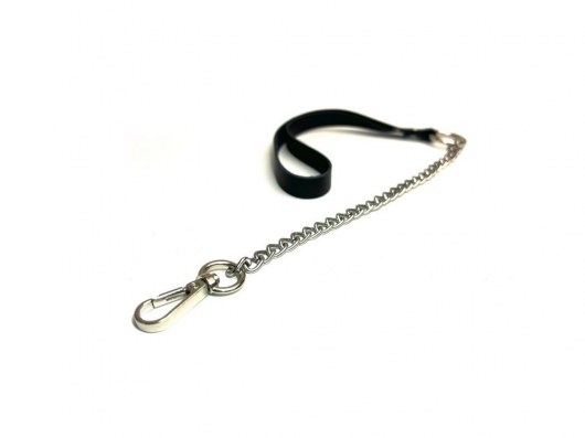Поводок на цепочке Sex Game - 44 см. - БДСМ Арсенал - купить с доставкой в Кисловодске