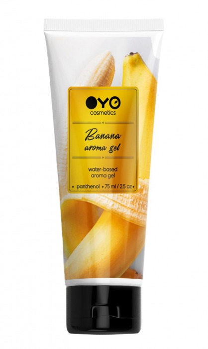 Лубрикант на водной основе OYO Aroma Gel Banana с ароматом банана - 75 мл. - OYO - купить с доставкой в Кисловодске