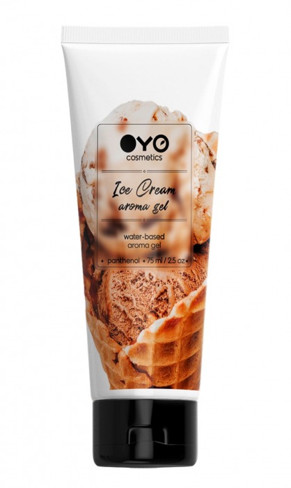 Лубрикант на водной основе OYO Aroma Gel Ice Cream с ароматом пломбира - 75 мл. - OYO - купить с доставкой в Кисловодске
