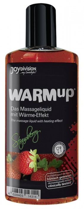 Разогревающее масло WARMup Strawberry - 150 мл. - Joy Division - купить с доставкой в Кисловодске