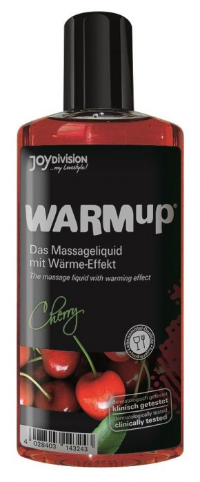 Разогревающее масло WARMup Cherry - 150 мл. - Joy Division - купить с доставкой в Кисловодске