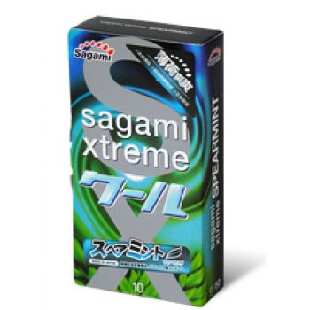 Презервативы Sagami Xtreme Mint с ароматом мяты - 10 шт. - Sagami - купить с доставкой в Кисловодске