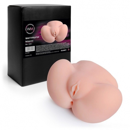 Реалистичный мастурбатор с двумя функциональными отверстиями - Erowoman-Eroman - в Кисловодске купить с доставкой