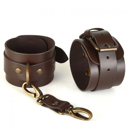 Коричневые наручники IDEAL - Sitabella - купить с доставкой в Кисловодске