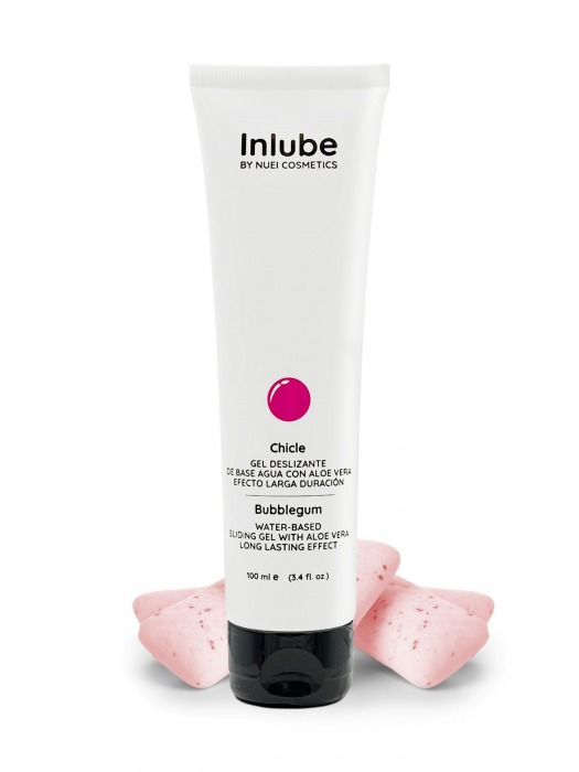 Лубрикант на водной основе Nuei Inlube с алоэ вера и ароматом бабл-гам - 100 мл. - Nuei cosmetics - купить с доставкой в Кисловодске