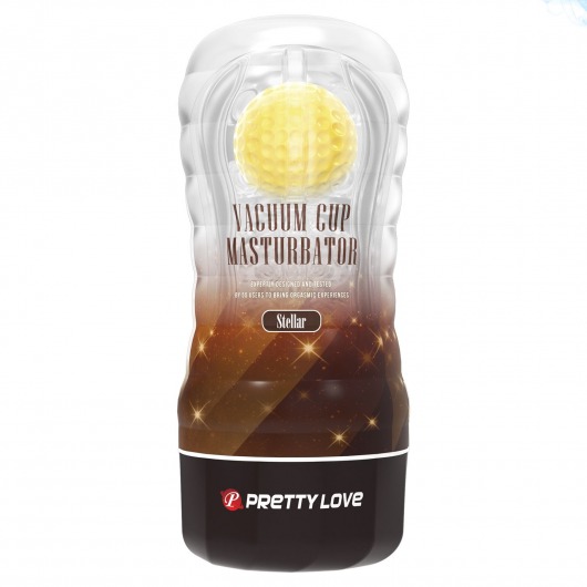 Прозрачный текстурированный мастурбатор Vacuum Cup Masturbator Stellar - Baile - в Кисловодске купить с доставкой