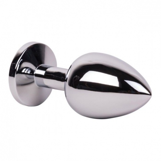 Большой стальной плаг с розовым кристаллом Pink Bubble Gum - 9,5 см. - Erotic Fantasy - купить с доставкой в Кисловодске