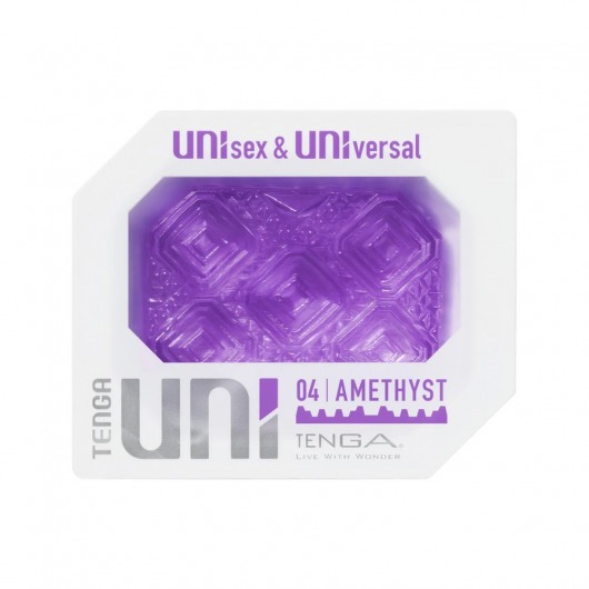 Фиолетовый мастурбатор-стимулятор Tenga Uni Amethyst - Tenga - в Кисловодске купить с доставкой