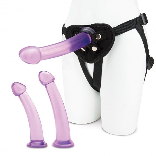 Тренировочный набор с тремя насадками Pegging Training Set - Lux Fetish - купить с доставкой в Кисловодске