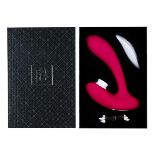 Бордовый вибратор для точки G с вакуум-волновой стимуляцией клитора Venus - HOT planet