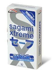Презервативы Sagami Xtreme Ultrasafe с двойным количеством смазки - 10 шт. - Sagami - купить с доставкой в Кисловодске