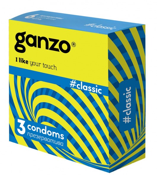 Классические презервативы с обильной смазкой Ganzo Classic - 3 шт. - Ganzo - купить с доставкой в Кисловодске