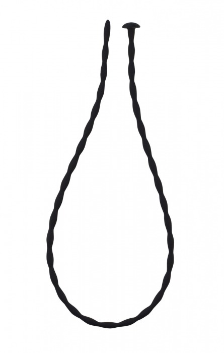 Черный уретральный массажер Glide Medium - 30 см. - Lola Games - купить с доставкой в Кисловодске