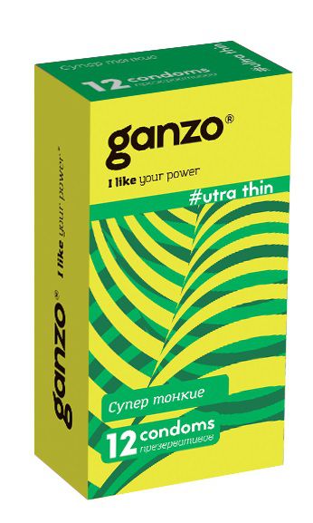 Ультратонкие презервативы Ganzo Ultra thin - 12 шт. - Ganzo - купить с доставкой в Кисловодске