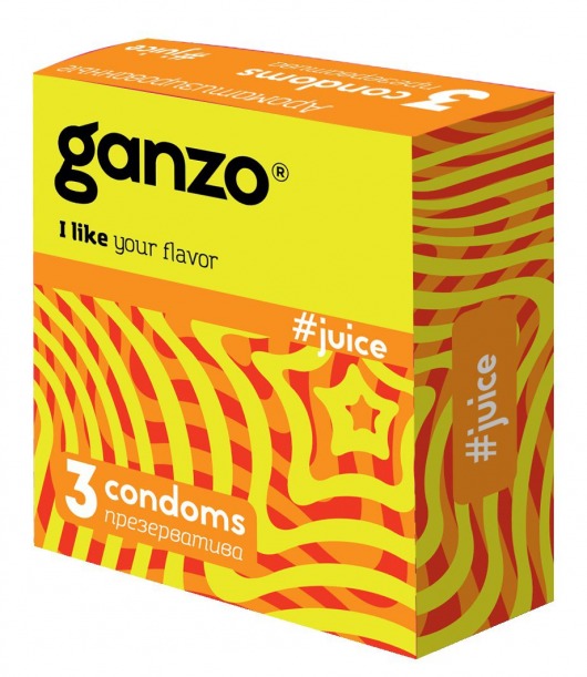 Ароматизированные презервативы Ganzo Juice - 3 шт. - Ganzo - купить с доставкой в Кисловодске