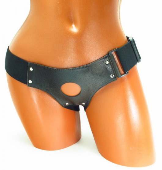 Трусики для страпона коричневого цвета - БДСМ Арсенал - купить с доставкой в Кисловодске
