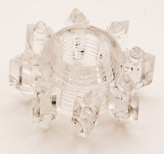 Прозрачное гелевое эрекционное кольцо-звезда - Toyfa Basic - в Кисловодске купить с доставкой