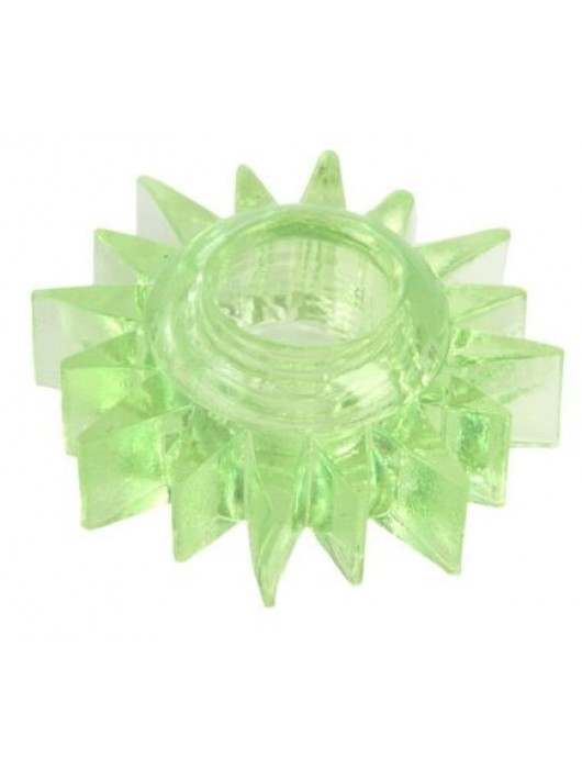 Зеленое эрекционное кольцо-солнце - Toyfa Basic - в Кисловодске купить с доставкой