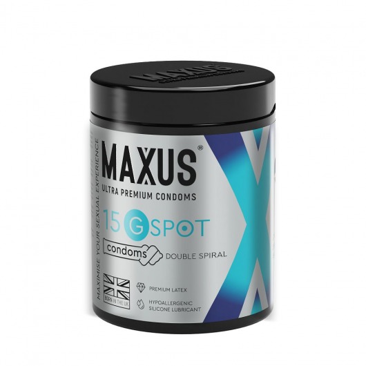 Гладкие презервативы Maxus G spot с двойной спиралью - 15 шт. - Maxus - купить с доставкой в Кисловодске