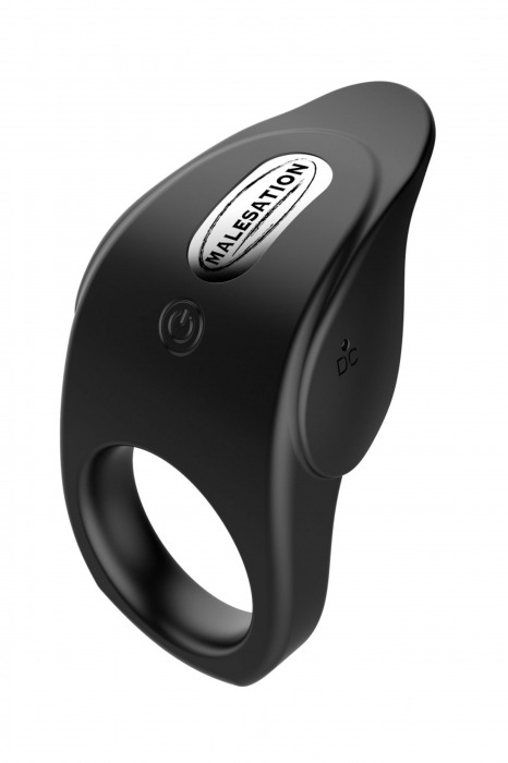 Черное эрекционное виброкольцо Vibro Lust Ring - MALESATION - в Кисловодске купить с доставкой
