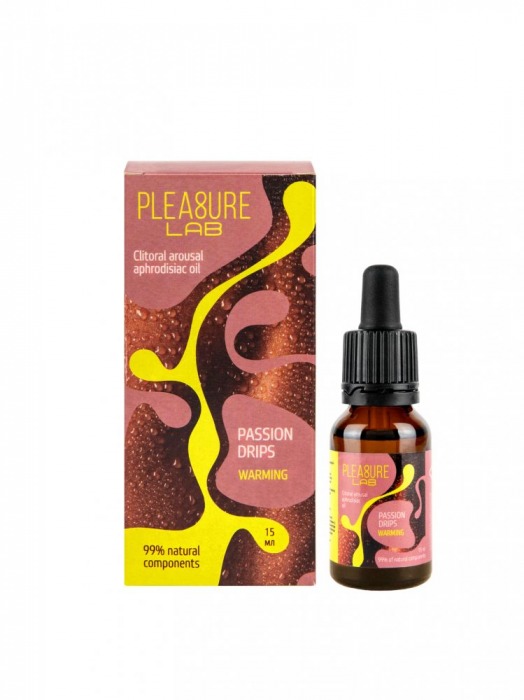 Капли с согревающим эффектом Passion Drips Warming - 15 мл. - Pleasure Lab - купить с доставкой в Кисловодске