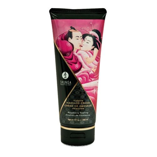 Массажный крем для тела с ароматом малины Raspberry feeling - 200 мл. - Shunga - купить с доставкой в Кисловодске