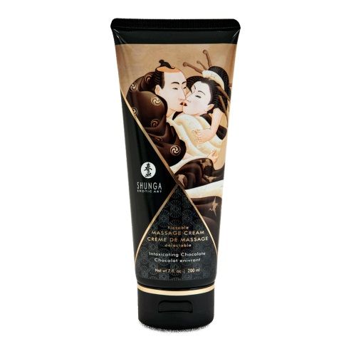Массажный крем для тела с ароматом шоколада Intoxicating Chocolate - 200 мл. - Shunga - купить с доставкой в Кисловодске