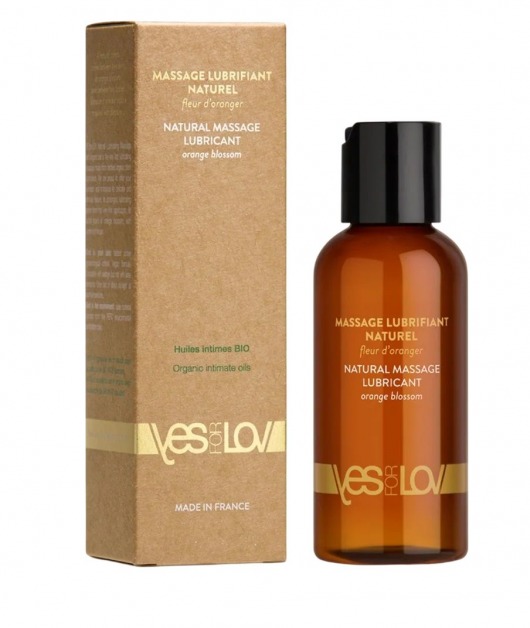 Натуральная массажная смазка Natural Lubricant Orange Blossom - 100 мл. - YESforLOV - купить с доставкой в Кисловодске
