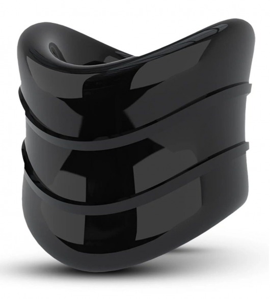 Черное эрекционное кольцо на мошонку Beef Ball Stretcher Snug X Long - Blush Novelties - в Кисловодске купить с доставкой