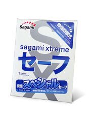 Презерватив Sagami Xtreme Ultrasafe с двойным количеством смазки - 1 шт. - Sagami - купить с доставкой в Кисловодске