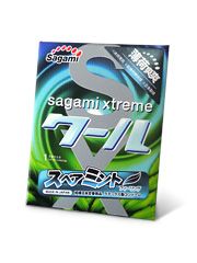 Презерватив Sagami Xtreme Mint с ароматом мяты - 1 шт. - Sagami - купить с доставкой в Кисловодске