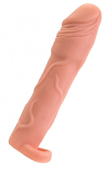 Телесная удлиняющая насадка с подхватом - 19 см. - ToyFa - в Кисловодске купить с доставкой