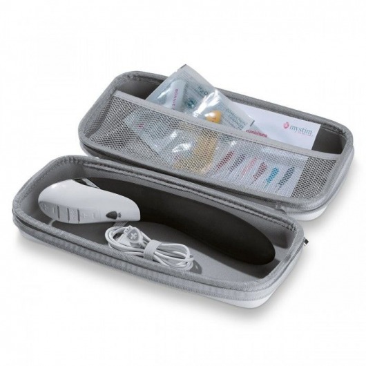 Вибратор с электростимуляцией Sizzling Simon Black Edition - 27 см. - MyStim - купить с доставкой в Кисловодске